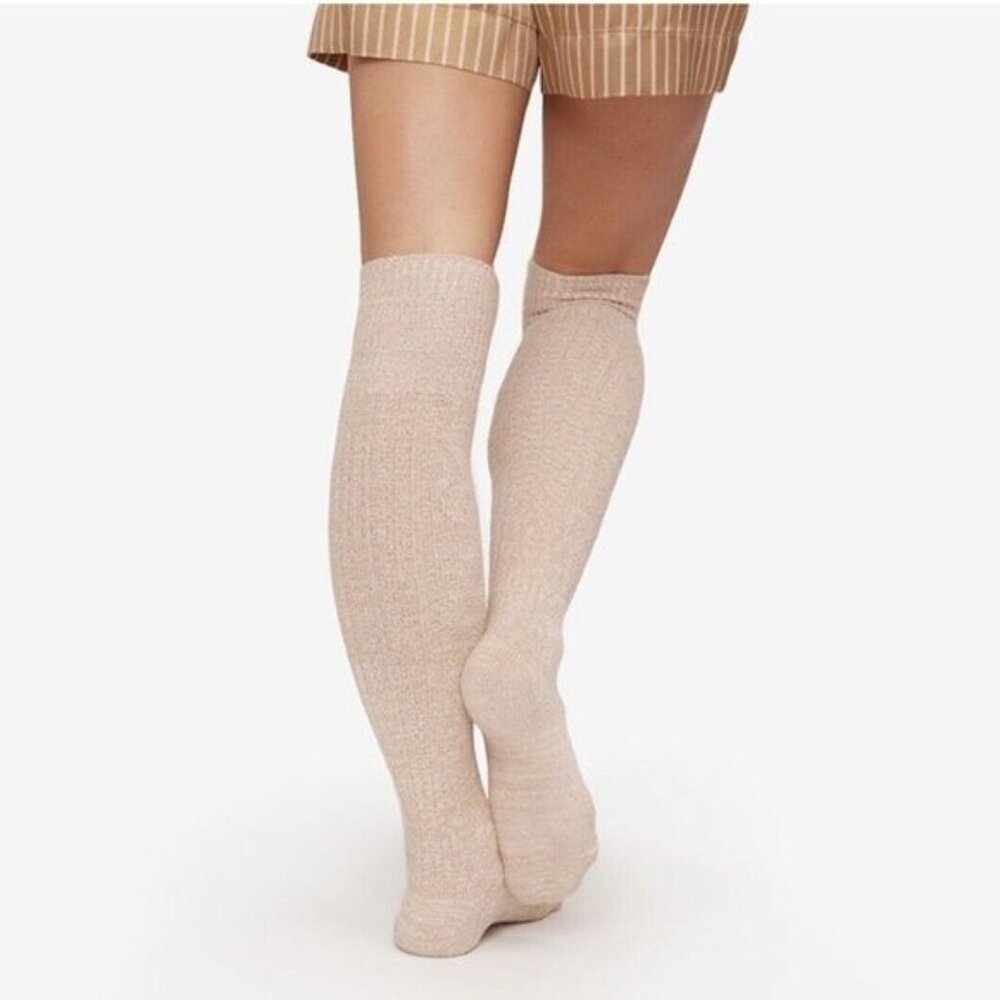 Pudus Sweater Socks Over the Knee Shoe Size 6-10 Cozy Cabin